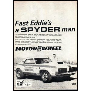 1970 Motor Wheel Sports Wheels Mercury Cougar Vintage Print Ad Race Car Wall Art